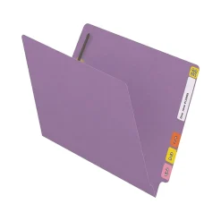 Medical Arts Press Reinforced End Tab File Folder, Straight Cut, Letter-Size, Lavender, 50/Box (S-01501-LAV) New