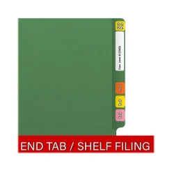 Medical Arts Press Reinforced End Tab File Folder, Straight Cut, Letter-Size, Green, 250/Carton (S-01502-GRN-B) Sale