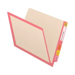 Medical Arts Press Reinforced End Tab File Folder, Straight-Cut, Letter Size, Manila/Pink, 50/Box (S-09473-PNK) Hot