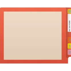 Medical Arts Press Reinforced End Tab File Folder, Straight-Cut, Letter Size, Manila/Orange, 50/Box (S-09473-ORG) Online