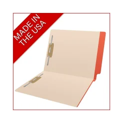 Medical Arts Press Reinforced End Tab File Folder, Straight-Cut, Letter Size, Manila/Orange, 50/Box (S-09473-ORG) Online
