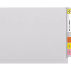 Medical Arts Press Reinforced End Tab File Folder, Straight Cut, Letter-Size, White, 50/Box (S-01601-WHT) Online