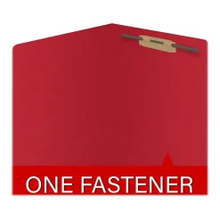 Medical Arts Press Reinforced End Tab File Folder, Straight Cut, Letter-Size, Red, 50/Box (S-01601-RED)