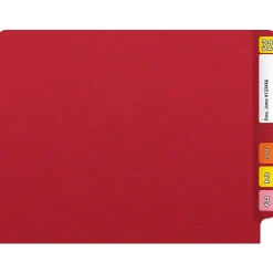 Medical Arts Press Reinforced End Tab File Folder, Straight Cut, Letter-Size, Red, 250/Carton (S-01602-RED-B) Best