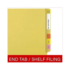 Medical Arts Press Reinforced End Tab File Folder, Straight Cut, Letter-Size, Yellow, 250/Carton (S-01602-YLW-B) Best