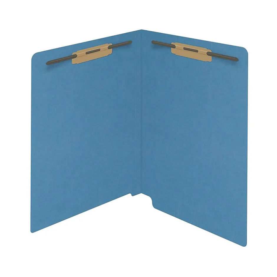 Medical Arts Press Reinforced End Tab File Folder, Straight Cut, Letter-Size, Blue, 250/Carton (S-01602-BLU-B) Discount