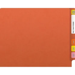 Medical Arts Press Reinforced End Tab File Folder, Straight Cut, Letter-Size, Orange, 50/Box (S-01502-ORG) Outlet