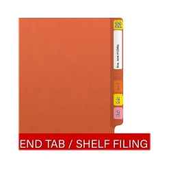 Medical Arts Press Reinforced End Tab File Folder, Straight Cut, Letter-Size, Orange, 50/Box (S-01502-ORG) Outlet