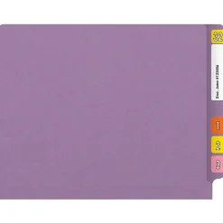 Medical Arts Press Reinforced End Tab File Folder, Straight Cut, Letter-Size, Lavender, 50/Box (S-01502-LAV) Online