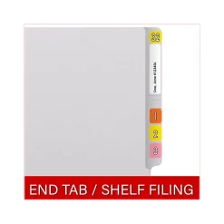 Medical Arts Press Reinforced End Tab File Folder, Straight Cut, Letter-Size, White, 50/Box (S-01502-WHT) Online