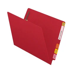 Medical Arts Press Reinforced End Tab File Folder, Straight Cut, Letter-Size, Red, 50/Box (S-01502-RED) New