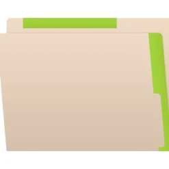 Medical Arts Press Standard Reinforced File Folder, Straight Cut, Letter Size, Manila/Light Green, 50/Box (50693LG) Discount