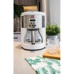 Coffee Makers<Melitta Aroma Enhance 10-Cups Automatic Drip Coffee Maker, White/Stainless Steel (MCM003PULWH0)