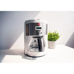 Coffee Makers<Melitta Aroma Enhance 10-Cups Automatic Drip Coffee Maker, White/Stainless Steel (MCM003PULWH0)