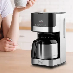 Coffee Makers<Melitta Aroma Tocco 8-Cups Automatic Drip Coffee Maker, Black/Stainless Steel (MCM010PULBK1)