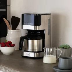 Coffee Makers<Melitta Aroma Tocco 8-Cups Automatic Drip Coffee Maker, Black/Stainless Steel (MCM010PULBK1)