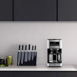 Coffee Makers<Melitta Aroma Tocco Plus 12-Cups Automatic Drip Coffee Maker, Black/Stainless Steel (MCM011PULBK0)