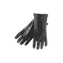 Work Gloves<MCR Safety Memphis Glove® Rough Finish Dipped Gloves, PVC, Large, Black, 12 Pairs