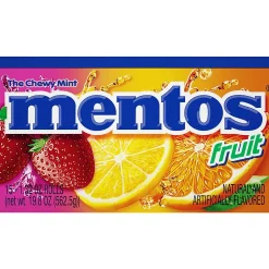 Gum & Mints<Mentos ® Chewy Fruit Tablets, 15 Packs/Box