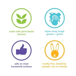 Method Disinfecting Wipes, Pink Grapefruit Scent, 70 Wipes/Canister (338527)