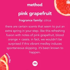 Method Liquid Hand Soap, Pink Grapefruit Scent, 12 Oz. (MTH00039)