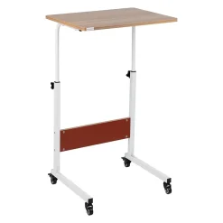 Clearance 21.75" Adjustable Standing Desk Laptop Stand, Brown/White (OBRJUST-BRN) Standing Desks