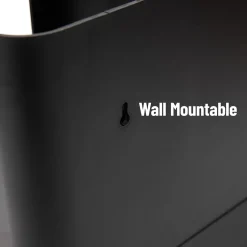 Coffee Organizers<Mind Reader 6 Compartment 2-Tier Cup and Condiment Countertop Organizer, Black (UPRIGHT6-BLK)