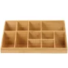 Coffee Organizers<Mind Reader 11 Compartment Wood Cup and Condiment Organizer, Brown (COMORGBM-BRN)