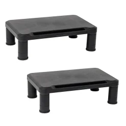Mind Reader Adjustable Monitor Stand, Black, 2/Pack (2SMPLMON-BLK)* Monitor Mounts & Stands
