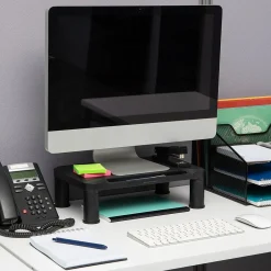 Mind Reader Adjustable Monitor Stand, Black, 2/Pack (2SMPLMON-BLK)* Monitor Mounts & Stands