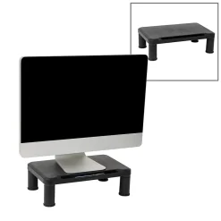 Mind Reader Adjustable Monitor Stand, Black, 2/Pack (2SMPLMON-BLK)* Monitor Mounts & Stands