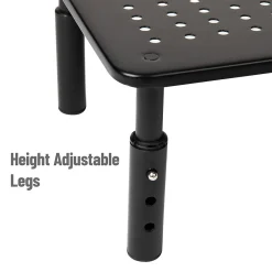 Mind Reader Adjustable Monitor Stand and Ventilated Laptop Riser, Black, 2/Pack (4LEGM2PK-BLK)* Monitor Mounts & Stands