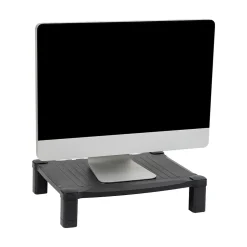 Mind Reader Adjustable Plastic Monitor/Laptop Stand, Black (PLMONST-BLK)* Monitor Mounts & Stands