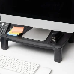 Mind Reader Adjustable Plastic Monitor/Laptop Stand, Black (PLMONST-BLK)* Monitor Mounts & Stands