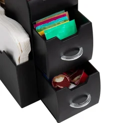 Coffee Organizers<Mind Reader 11-Compartment Coffee Cup and Condiment Organizer, Black, 2/Pack (2CAD01-BLK)