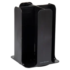 Coffee Organizers<Mind Reader 4-Compartment Cup and Lid Carousel Coffee Countertop Organizer, Black (CDISP-BLK)