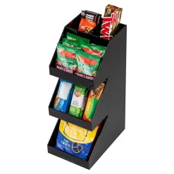 Coffee Organizers<Mind Reader 5-Compartment Coffee, Tea, Utensil and Condiment Countertop Organizer, Black (3TCORG-BLK)