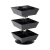 Coffee Organizers<Mind Reader 12-Compartment Plastic Tea and Condiment Carousel, Black (TEASWIV3T-BLK)