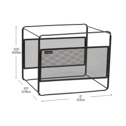 Mind Reader Hanging File Folder Organizer, Black (BOXFILE-BLK) Hot