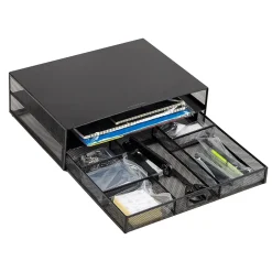 Mind Reader Monitor Stand with Office Supplies Included, Black (MONSET-BLK)* Monitor Mounts & Stands