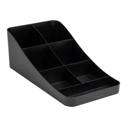 Coffee Organizers<Mind Reader Plastic 7 Compartment Coffee Cup and Condiment Organizer, Black (COMP7-BLK)