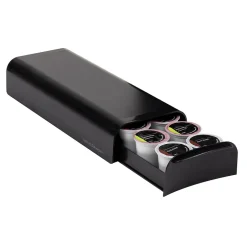 Coffee Organizers<Mind Reader Plastic Coffee Pod Storage Drawer For 12-14 Capacity, Black (TRY03-BLK)