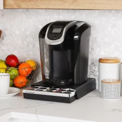 Coffee Organizers<Mind Reader Plastic Coffee Pod Drawer Countertop Organizer, 30 Pod Capacity, Black (TRY30-BLK)