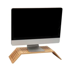 Mind Reader Ventilated Monitor Stand, Light Brown (LATMON-BRN)* Monitor Mounts & Stands