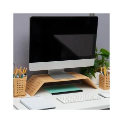 Mind Reader Ventilated Monitor Stand, Light Brown (LATMON-BRN)* Monitor Mounts & Stands