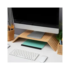 Mind Reader Ventilated Monitor Stand, Light Brown (LATMON-BRN)* Monitor Mounts & Stands