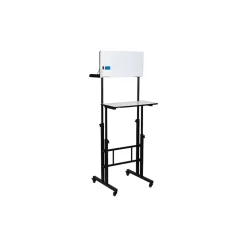 Discount 21"W Adjustable Standing Whiteboard Desk, Black (SDWBOARD-BLK) Standing Desks