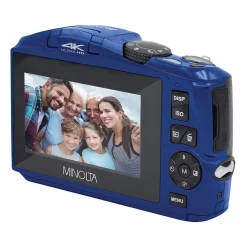 Cameras & Camcorders<MINOLTA 48 MP/4K Ultra HD Digital Camera with 16x Digital Zoom, Blue (MND50-BL)