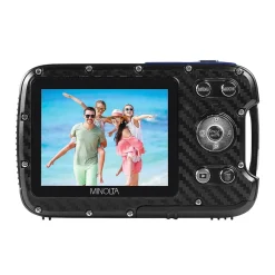 Cameras & Camcorders<MINOLTA 21 MP/1080p Waterproof Digital Camera with 4x Digital Zoom, Blue (MN30WP-BL)