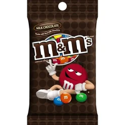 Chocolate<M&M's Milk Chocolate Candy, 5.3 oz. Bag, 12/Pack (MMM01731)